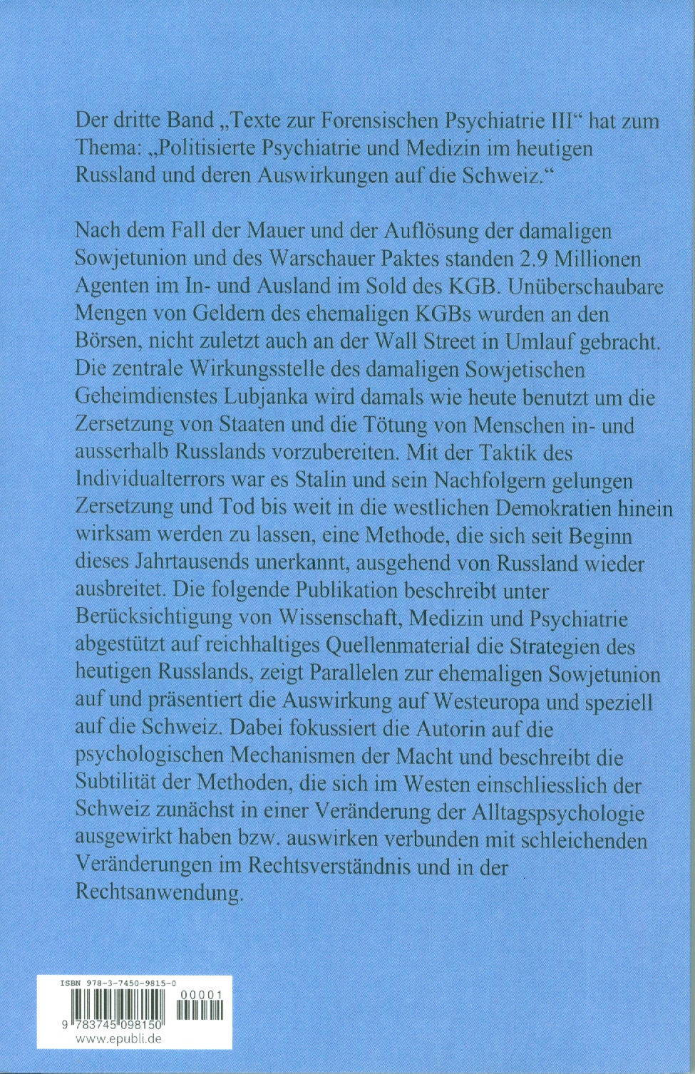 Texte zur forensischen Psychiatrie III [back]